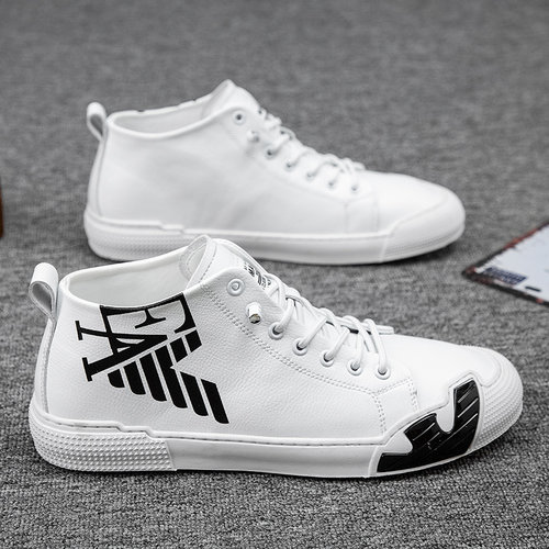 Topvivi men shoes leather luxury brand  Fashion High top Sne