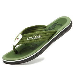 Summer Simple Striped Non-Slip Design Flip Flops Male Korean