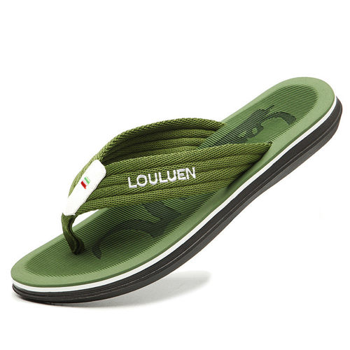Summer Simple Striped Non-Slip Design Flip Flops Male Korean