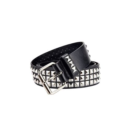 4 Colors Women Vintage Fashion Belt Square Bead Rivet Punk R