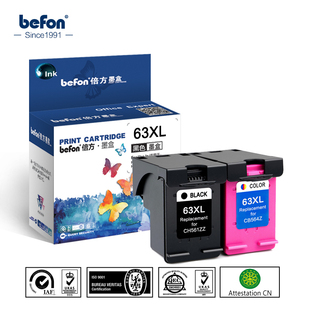 befon 63XL Re-Manufactured Cartridge Replacement for HP 63 X