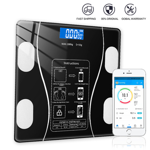 Scale Wireless Bathroom Bluetooth Smart Fat Floor Elect Body