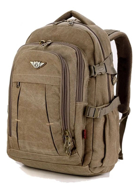 Men's Military  Backpack Zipper Rucksacks Laptop Travel Shou