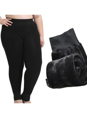 CUHAKCI Thick Warm Pants Plus Size Winter Leggings Women Vel