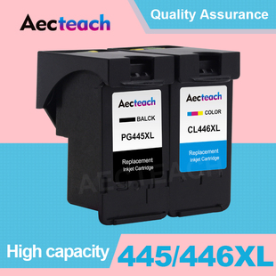 Aecteach Refill Ink Cartridge For Canon PG 445 CL 446 XL PG-