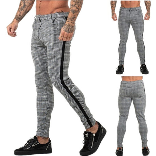 Casual Mens Chinos Cotton Slim Fit Men Pants Trousers Skinny