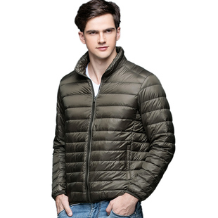 New Autumn Winter Man Duck Down Jacket Ultra Light Thin S-3X
