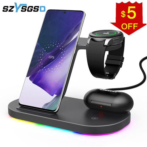 15W Wireless Chargers Stand Fast Charging Station for Samsun
