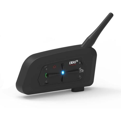 EJEAS V7 Motorcycle Helmet Headset Intercom 700M Bluetooth 5