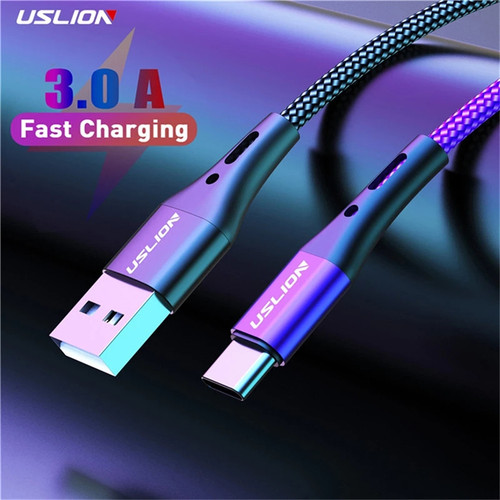 3A USB Type C Cable Wire For Samsung S10 S20 Xiaomi mi 11 Mo