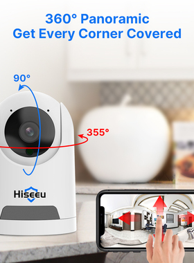 Hiseeu 2K 4MP PTZ IP Camera WIFI Wireless Smart Home Securit