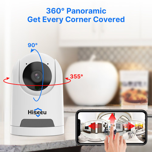 Hiseeu 2K 4MP PTZ IP Camera WIFI Wireless Smart Home Securit