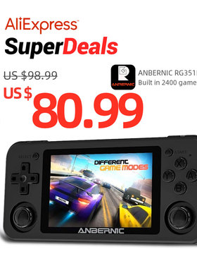 RG351P ANBERNIC Retro oyun 3.5 26 64G a??k kaynak sistemi el