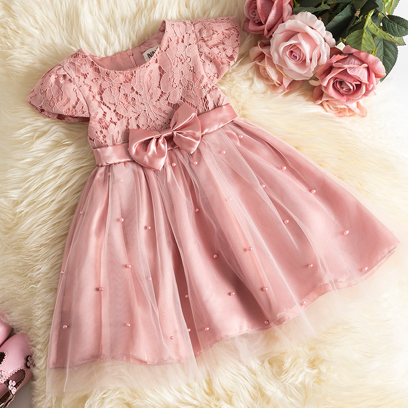 Baby Girls Dress for Summer Flower Lace Vestidos Wedding Par图片