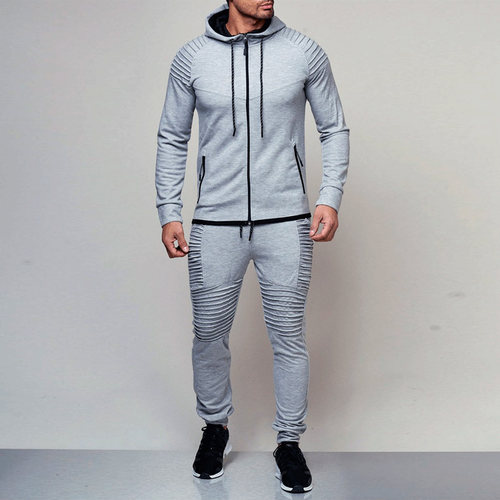 2 Pieces Sets Tracksuit Men New Brand Autumn Winter Hooded S