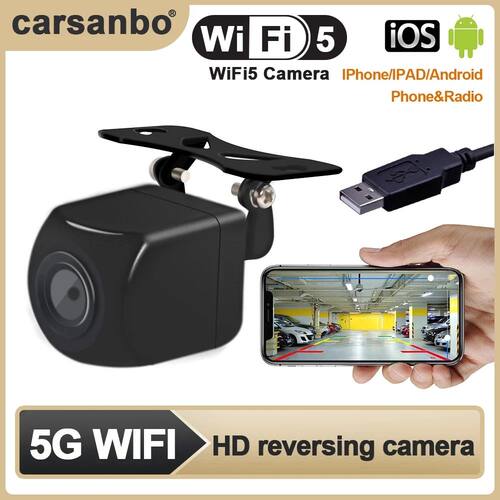 Carsanbo Car Wifi5 HD Night Vision Rear View Camera Wireless