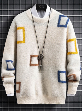 New Winter Cashmere Sweater Men Clothing Top Quality Male Pu