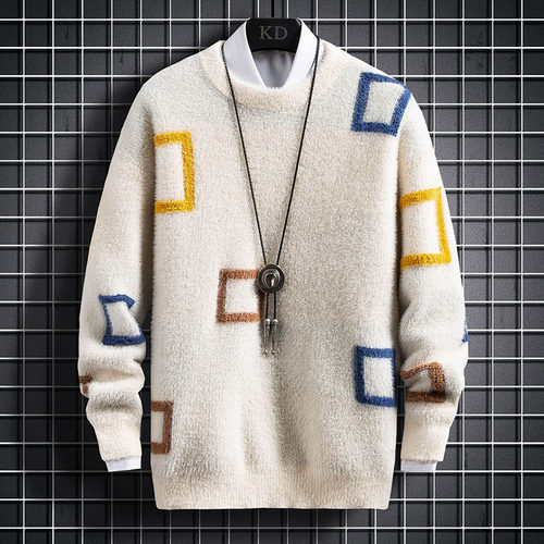 New Winter Cashmere Sweater Men Clothing Top Quality Male Pu