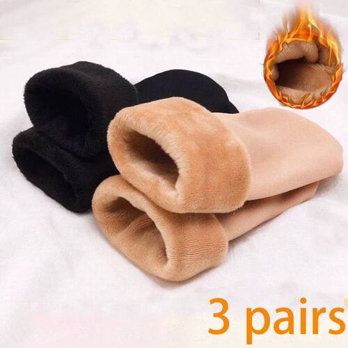 3 Pairs Lot Women Men Winter Warm Thicken Thermal Snow Socks