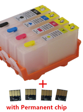 Refillable ink cartridge for HP 902 903 904 905 with chip fo