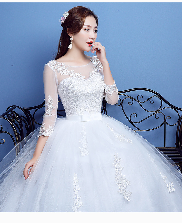 Fashion Lace Up Wedding Dress Bride Ball Gowns Wedding Dress