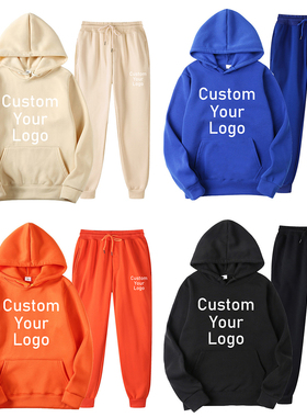 Men Women Tracksuits Make Your Design Logo Text Custom Hoodi