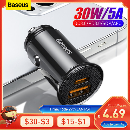 Baseus30WUSBCarCharger