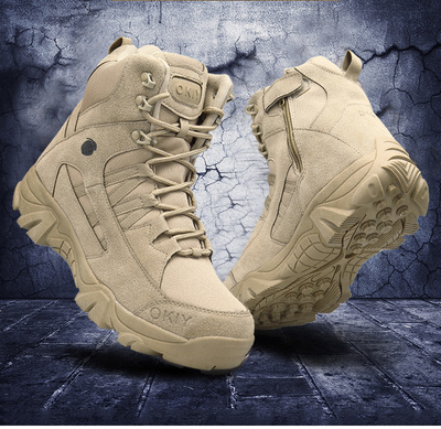 2023 Military Ankle Boots Men Outdoor Genuine Leather Tactic