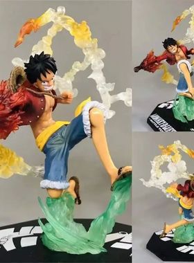One Piece Anime Luffy Ace Roronoa Zoro Action  Figure Toys C
