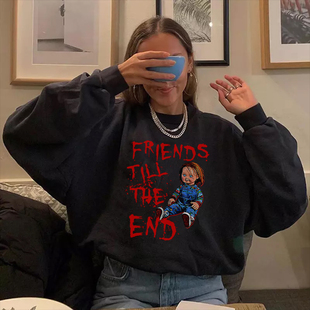Horrible Anime Chucky Hoodies Oversized Sweatshirt Pullovers