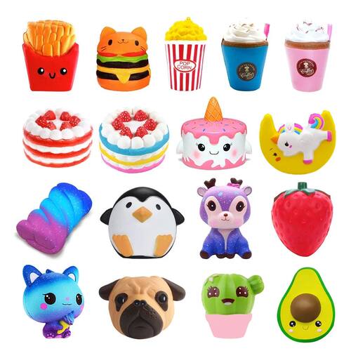 New Jumbo Kawaii Popcorn Fries Panda Squishy Cake Deer Milk