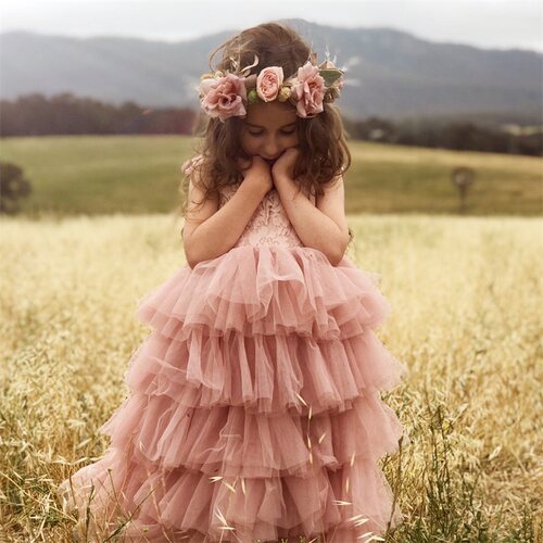 Little Girls Summer Dress for Kids Princess Birthday Party G