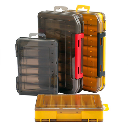 Fishing Tackle Box Lure Storage 14 Compartments Double Sided
