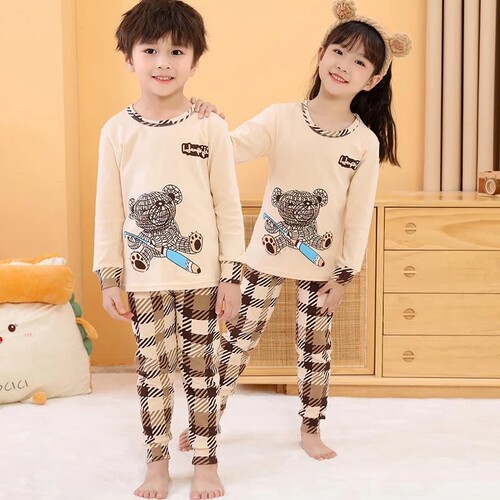 Children Autumn Long Sleeved Pajamas Set Clothing For Boys G