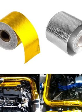 5/10M 2'' Gold Thermal Exhaust Tape Air Intake Heat Insulati
