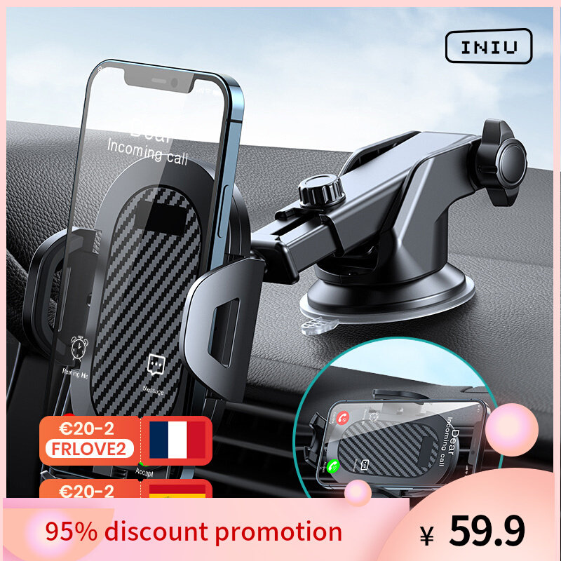 极速INIU Sucker Car Phone Holder MouGnt Stand GPS Telefon Mo