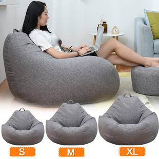 Large Small Lazy Sofas Cover Chairs Without Filler Linen Clo