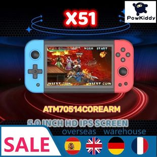 X51 5.0 Game Hot ConsoleIPS Handheld Powkiddy Retro New inch