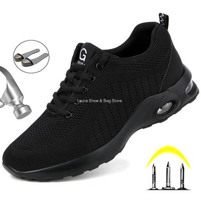 Fashion Safety Shoes Men Women Steel Toe Shoes Anti-puncture
