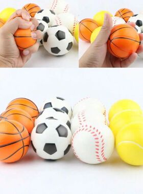 4Pcs/Set Squeeze Ball Toy Football Basketball Baseball Tenni