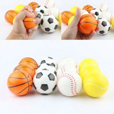 4Pcs/Set Squeeze Ball Toy Football Basketball Baseball Tenni