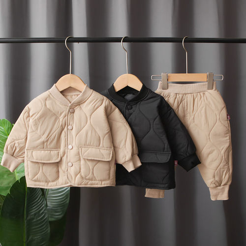 Winter Autumn Baby Boys Clothes Full Sleeve Solid Parkas Pan