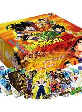 5/25/50 Pcs Dragon Ball Cards Son Goku Saiyan Vegeta TCG Rar