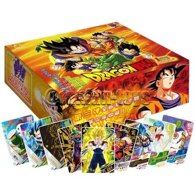 5/25/50 Pcs Dragon Ball Cards Son Goku Saiyan Vegeta TCG Rar