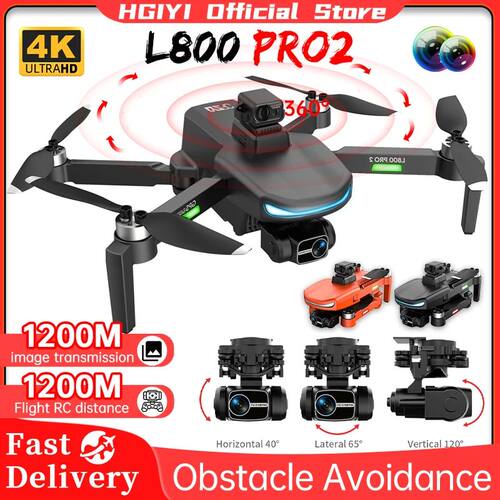 HGIYI L800 Pro2 Drone 4K Profesional GPS Dual HD Drones 3-Ax