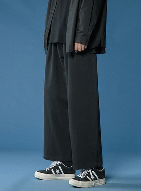 LAPPSTER Mens Black Harajuku Harem Pants  Overalls Japanese