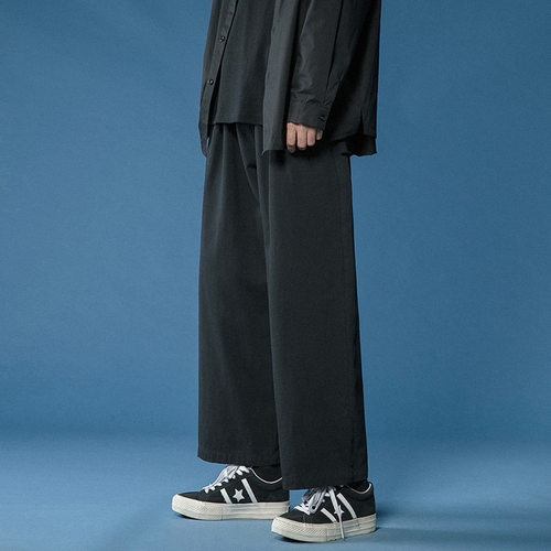 LAPPSTER Mens Black Harajuku Harem Pants  Overalls Japanese