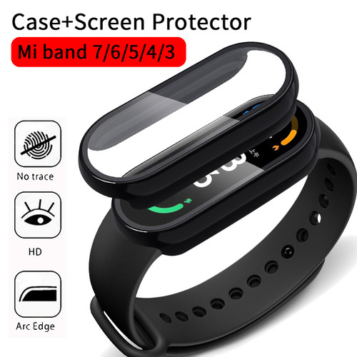 2in1 Case Screen Protector for Xiaomi Mi Band 7 6 5 4 3 Case