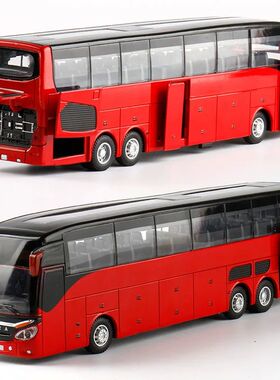 New product High quality 1:32 alloy pull back bus model,high