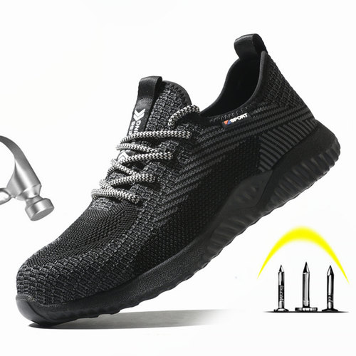 Breathable Men's Work Safety Shoes Composite Toe Anti-smashi